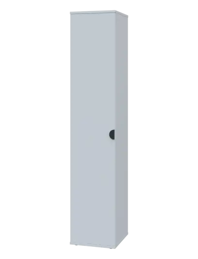 TN 5 - 3D kancelářská skříň, 1-dveřová, levá, 1822x360x400, bílá